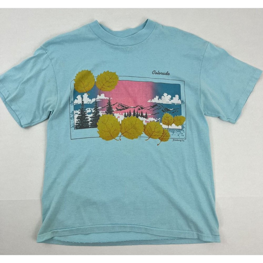 Vintage Colorado Tee with Nature Print